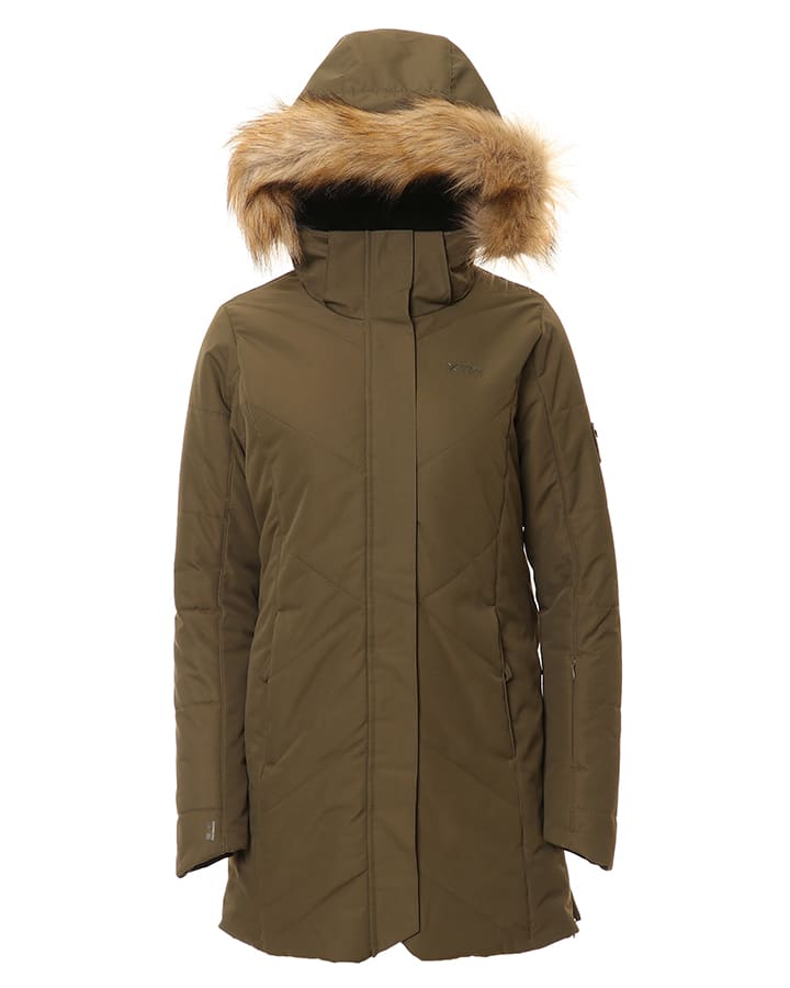 CLEARANCE - XTM Mont Blanc Womens Long Jacket Ivy Green 18-22