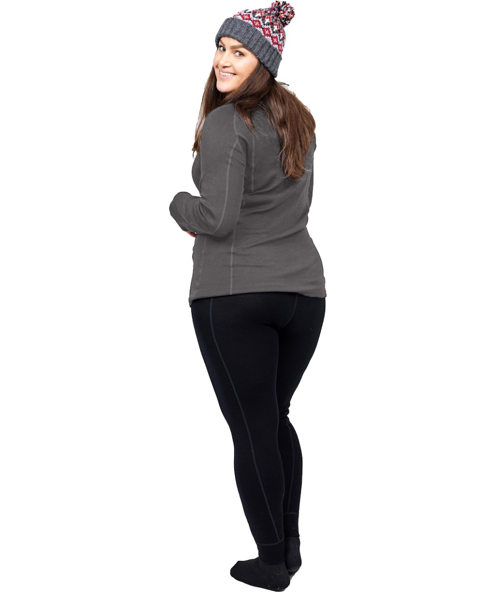 XTM Siberia Merino Wool Plus Size Thermal Top Grey XL-3XL